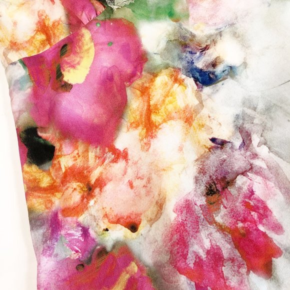 Aratta Watercolor Floral Lace Trimmed Camisole M - Picture 4 of 11